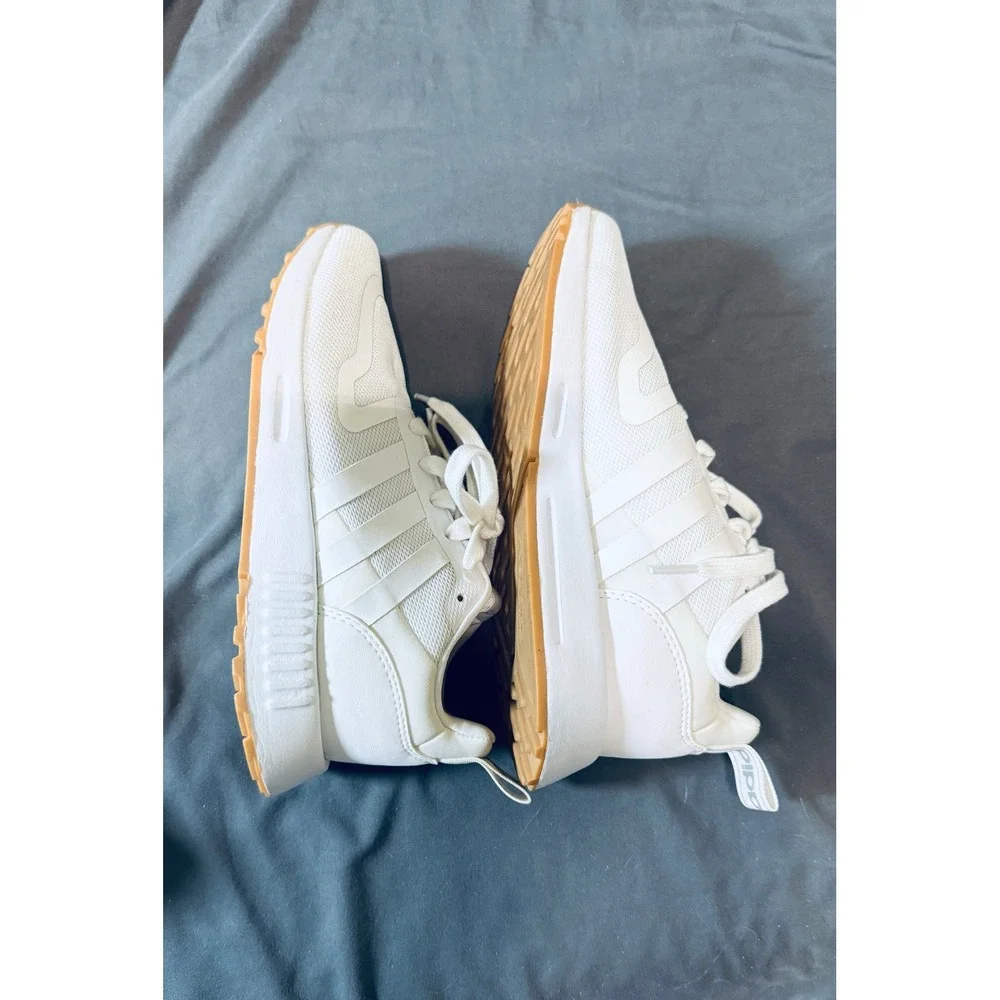 Adidas Originals Multix Athletic Sneakers Kid Size 4 Cloud White Tie‎ Neutral